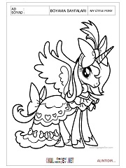 My Litte Pony boyama sayfaları